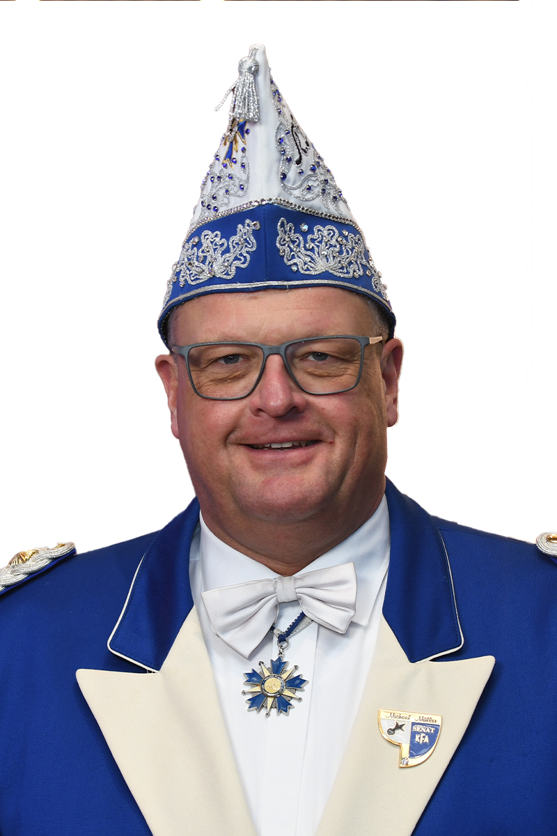 Michael Müller - Senatspräsident der Kölner Funken Artillerie blau weiß von 1870 e.V.